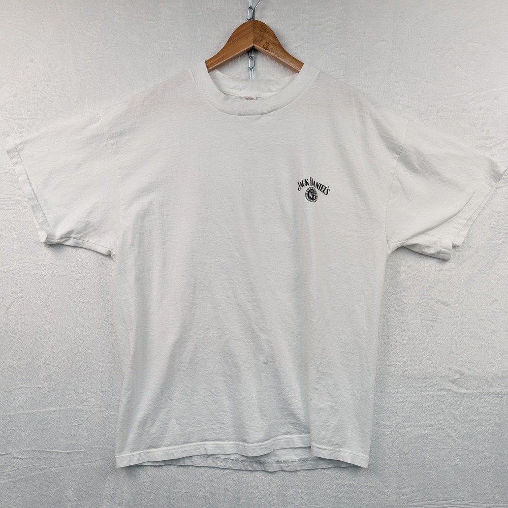 VTG Delta T-Shirt Men XL White Jack Daniels George Strait Country Music Fest 90s